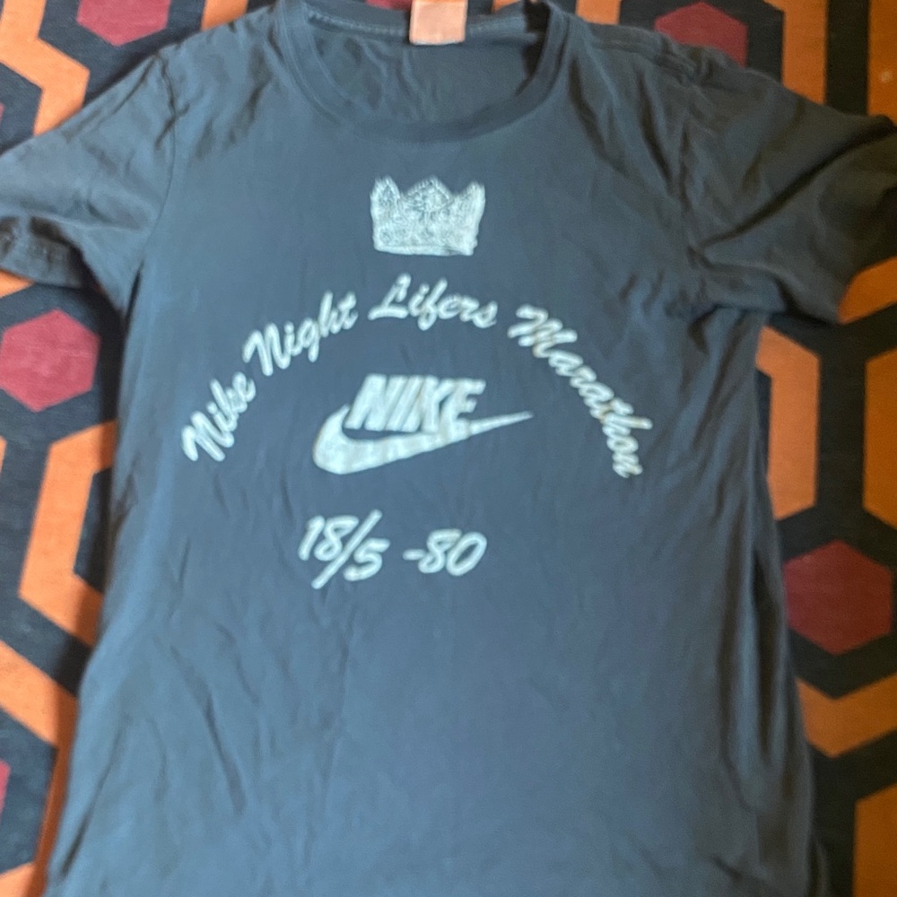 Nike Gray Marathon Graphic Tee